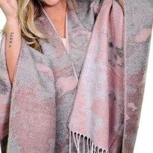 Womens Fringed Open Poncho cardigan winter sweater- One Size Fit shawl, kimono